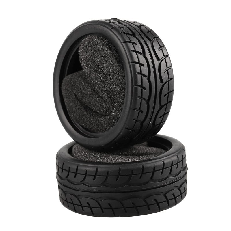 Shaluoman Soft Rubber Tires Tyre for RC 1:10 On Road Car Pack of 4 - Image 2